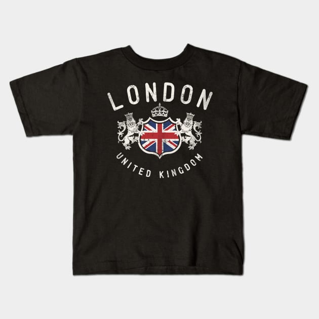 London Great Britain Crown Kids T-Shirt by SnugFarm
